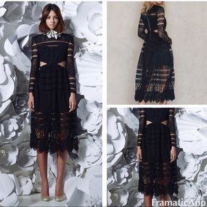 Asilio A Cut Above Dress Eyelet lace crochet maxi cut out